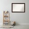 Beveled Bathroom Wall Mirror, William Mottled Bronze Narrow Frame